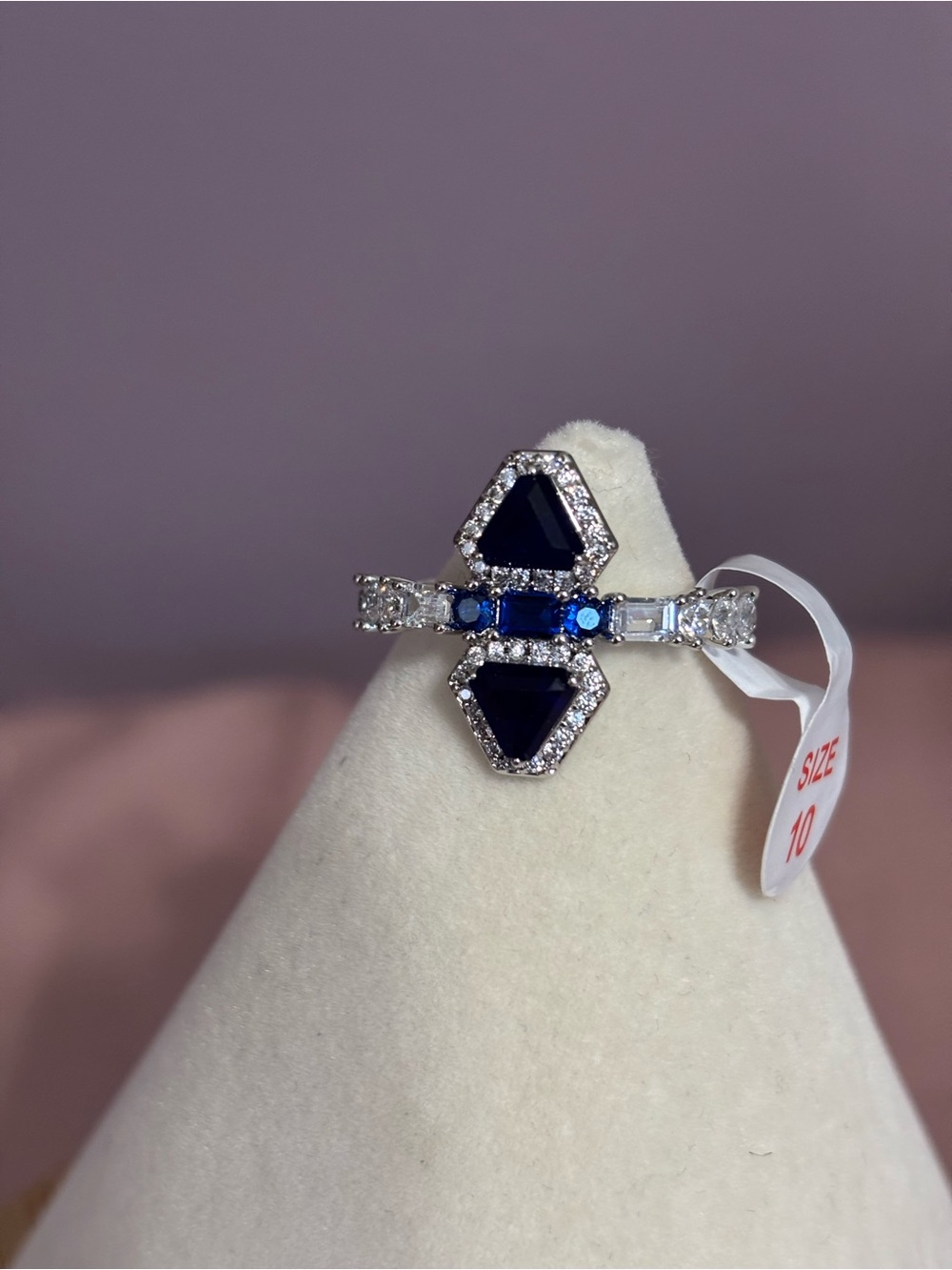 BP Sapphire Statement Ring - Size 10